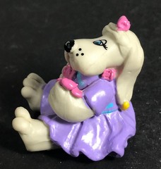 POUND PUPPIES Lot of 3 PVC Miniatures VIOLET Bright Eyes BARKERVILLE 1986 Tonka
