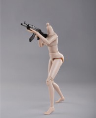 1/6 Female Suntan Large Chest Bust Flexible Body Doll 12”Figure Model Toy