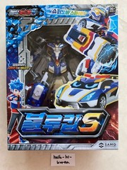 Metal Cardbot S Season2 BLUE COP TRINITY Transformer Robot Car Figure Toy 2024
