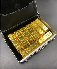 1/6 Miniature 4x Faux Gold bar for dioramas doll house 12″ figure hot toys ❶USA❶