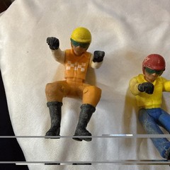 Lot of 2 Fisher Price Adventure People Race Car Driver Guys Vintage Rare Origina