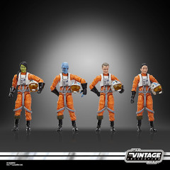the Vintage Collection X-Wing Pilot 4-Pack, Ahsoka 3.75 Inch Collectible Action
