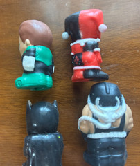 Ooshies DC Comic Super Hero Pencil Toppers Lot Of 6 – Batman – Superman – Bane