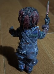 BURNED CHUCKY DOLL CHILDS PLAY 2 CHARRED BURNT COLLECTABLE FIGURE TIFFANY BRIDE