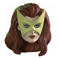 Mental Lady Custom Action Figure Head 1:9 or 1:6 Mego