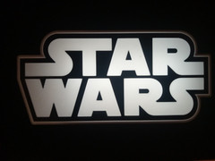 Retro Star Wars the original logo lightbox sign for vintage Star Wars display