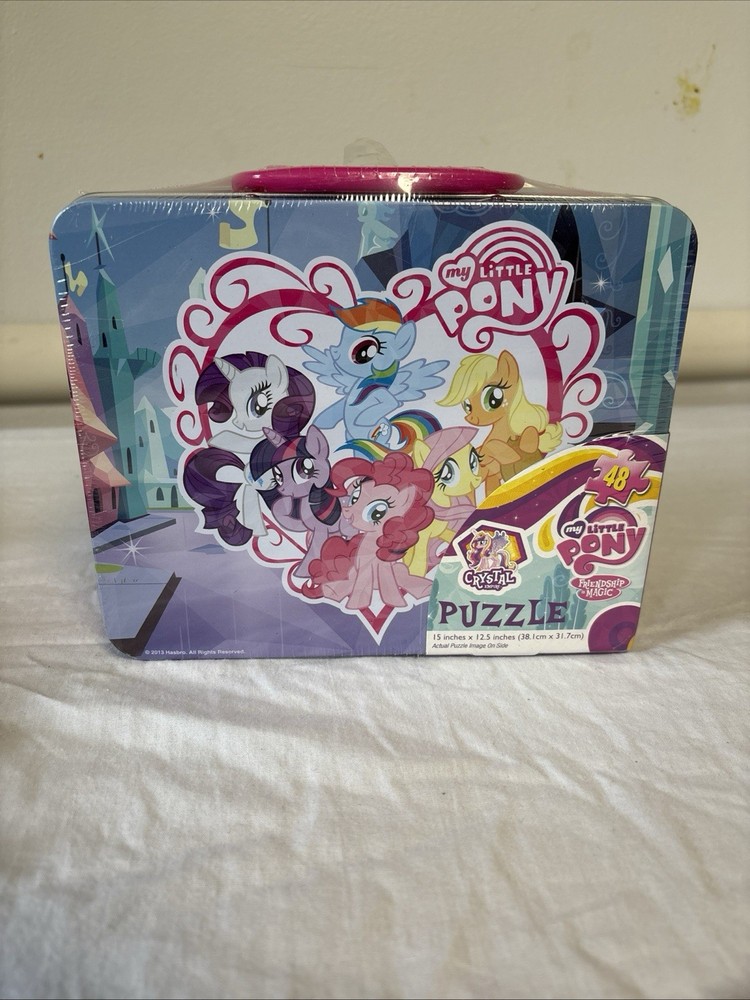 2014 My Little Pony LUNCHBOX PUZZLE 48 pc Rainbow Power Crystal Empire 9.1 x 10