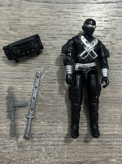 G.I. Joe ARAH 1989 Snake Eyes Vintage 3.75” Action Figure w/ Some Accessories