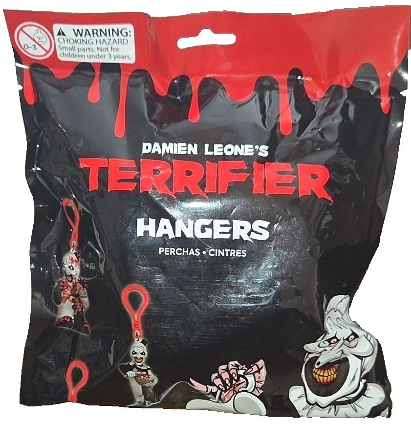 ART THE CLOWN from TERRIFIER “Mystery Figure” 1 of 8 HANGER FLOCKED EDITION NEW