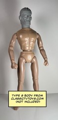 Mechanoidal Man Custom Action Figure Head 1:9 or 1:6 Mego