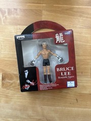 Bruce Lee Banpresto Action Bendable w/ boxing gloves Universal, 2000 claw crane!