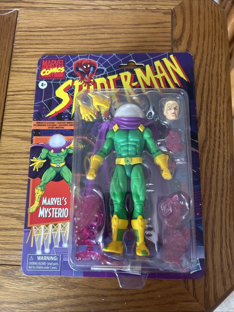 Marvel Legends Mysterio Retro Cardback 6″ Spider-Man Animated Walmart Exclusive