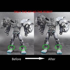 DIY Increase Height Gun Paw Weapon Upgrade Kit For Legacy Nemesis Leo Prime