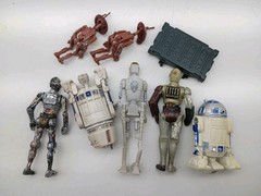 Star Wars Saga ROTS Clone Wars Droids Figure LOT Pit R2-D2 C-3PO R5-D4 8D8