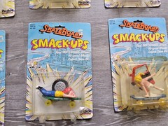 Vintage 1980s Complete Set Of 12 Smack_Ups Skate Board Toys.