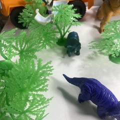 Dinasour Toy Lot Mixed Sets Trees 18 Pieces Everything You See Here!! See Desc.