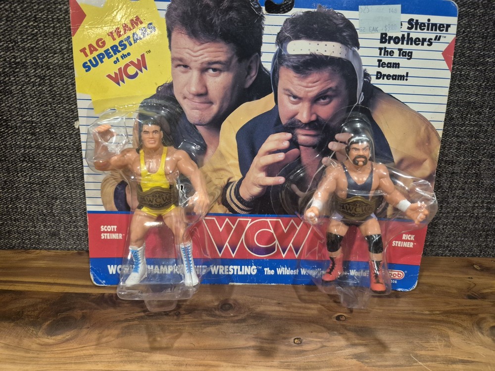 1990 WCW SEALED Steiner Brother 2 Pack