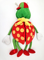 Bertie Beetle Plush Toy Nestle 24″ Vintage Green Red Yellow Wings Scarf 60cm