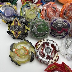 Large 90+ Piece Lot Of Beyblade Spinners, Discs, Launchers, Parts
