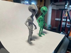 Gray/Green Alien Action Figure 4.5″ Tall! Sold Singly! Will Need To Kno Color