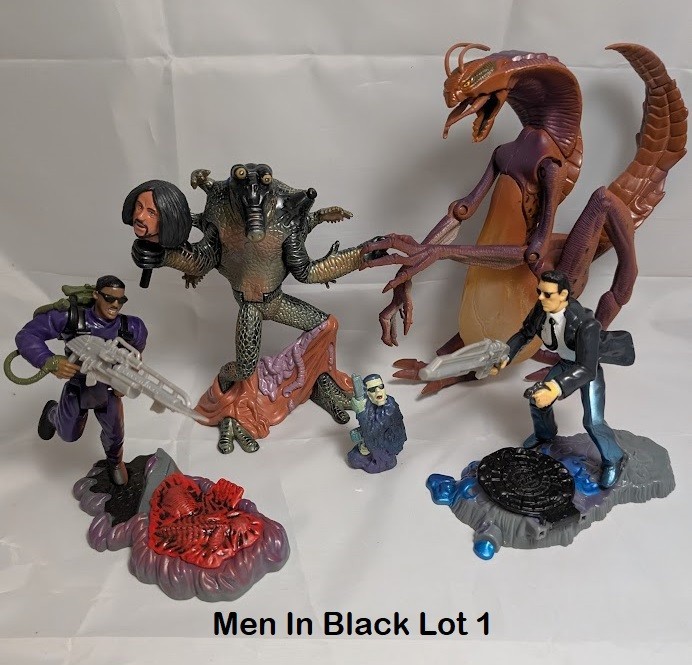 Vintage Men in Black MIB Action Figure 1996 Galoob Will Smith Toy Set Lot 1