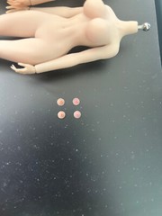 1/12 Silicone Breast Chest Patches Nipple Accessories For 6” Action Figure Body