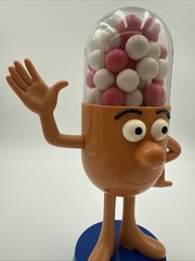 Vintage Mr. Contac Japanese Drug Advertisement Mascot Figure Talking Used