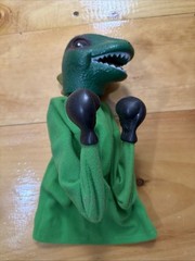 Vintage Rojus Komodo Dragon Lizard Punchosaurus Godzilla Boxing Punching Puppet