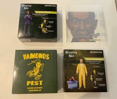 Mezco Toyz Breaking Bad Gus Gustavo Fring Burned Face + Jesse Pinkman Lot