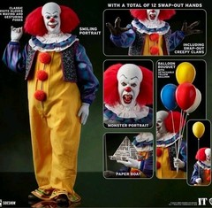 PENNYWISE TIM CURRY IT STEPHEN KING SIDESHOW COLLECTIBLES 1/6 SCALE FIGURE
