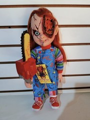 Mexican Bootleg Bride Of Chucky Wounded Chainsaw Doll 14” made In Mexico