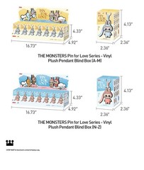 The Monsters Pin For Love Series-Vinyl Plush Pendant Blind Box (A-M) Hot Cute