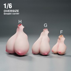 1:6 Pale Super Large Breast Bust Kits Cover Model Fit 12” Female PH Body Toy