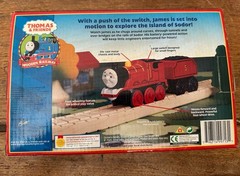 2001 Learning Curve Wooden/Diecast Thomas Express Battery Powered James! New!