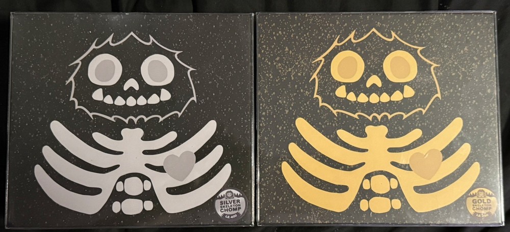 🔥Abominable Toys – Gold & Silver Skeleton Chomp LE 250 in Protectors!🔥