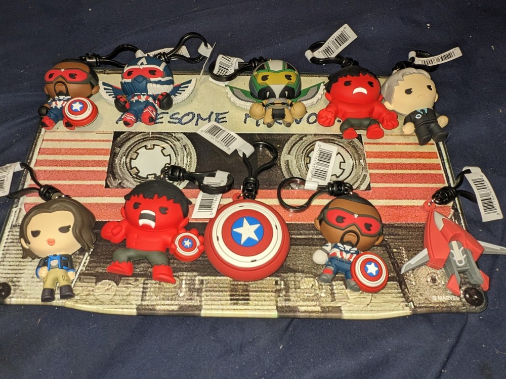 Captain America Brave New World Monogram International 3D Figural Bag Clips