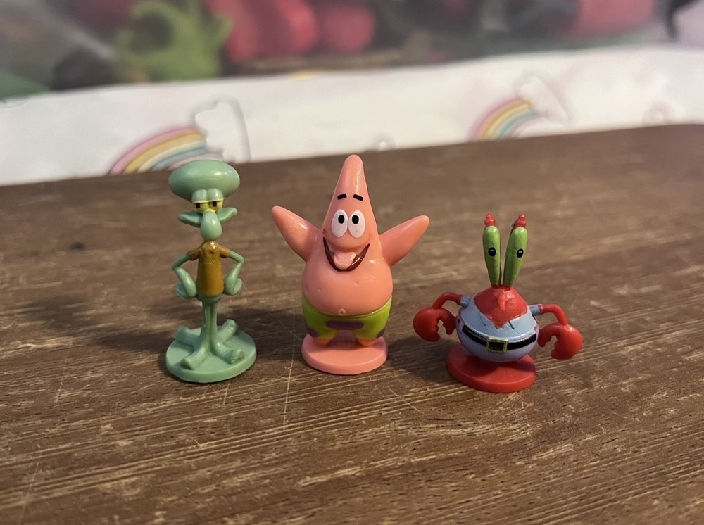 SpongeBob SquarePants Mini Figure Set Squidward Patrick Star Mr. Krabs