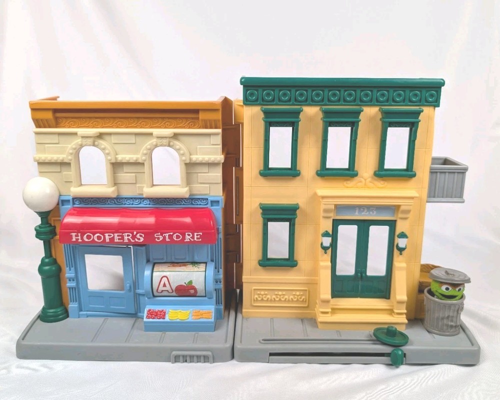 2010 Hasbro Sesame Street Hooper’s Store 123 Apartment Building Playset Only