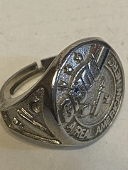 GI JOE 1982 REAL AMERICAN HERO RARE METAL/ADJUSTABLE RING VINTAGE ORIGINAL