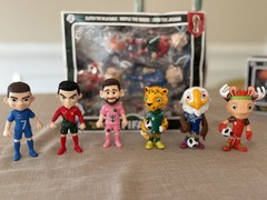 FIFA World Cup Soccer Football Player Mascots Action Figure Set 6-Pack New In