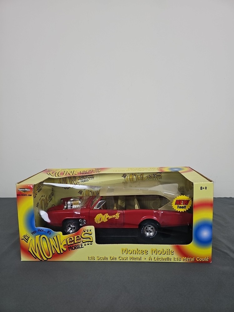 Vintagw The Monkees Monkee Mobile American Muscle 1:18 Die Cast Item 33150,NIB
