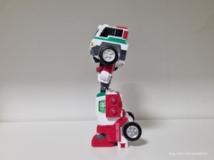 Metal Cardbot W Mega Ambler Transforming Robot Action Figure Toy Korean Anime