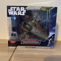 Star Wars Micro Galaxy Squadron Boba Fett’s Starship Launch Edition Series 1 New