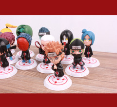 11Pcs Naruto Akatsuki Itachi Yahiko Orochimaru PVC Figures Statue Toy Kids 7-8cm