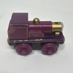 Thomas Wooden Railway Train MAGIC RAILROAD LOT DODGE SPLATTER LADY DIESEL 10