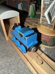 100 Piece SET ! THOMAS FRIENDS TRAIN WOODEN RAILWAY 1992 , #99402 !
