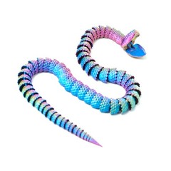 20.87inch 3D Printed Snake Model,Articulated Animals figure,Toys Home Decor