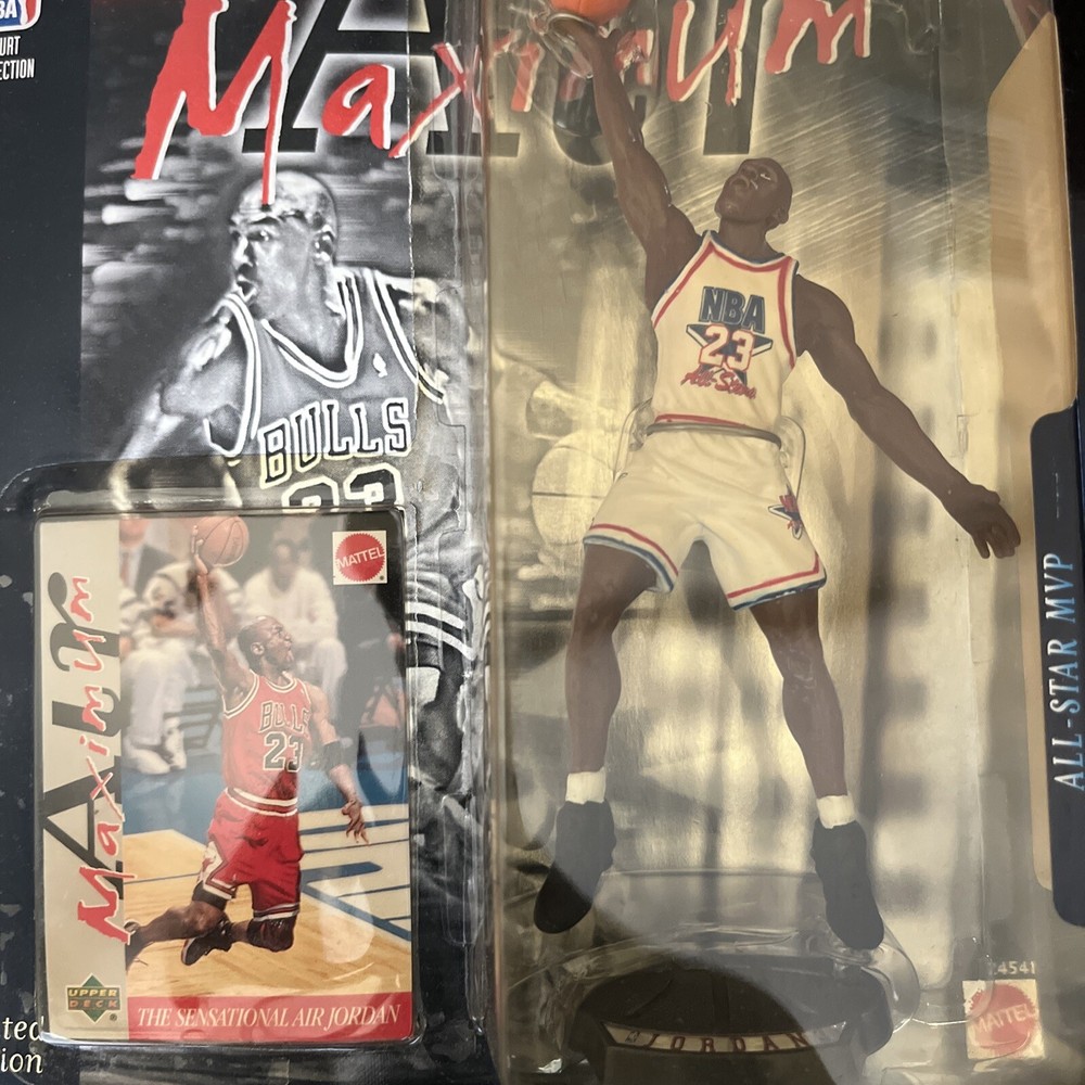 Michael Jordan Mattel Maximum Air 1996 All-Star MVP Error Sticker Incorrect