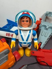 Vintage 1968 BILLY BLASTOFF Space Scout Set Action Figure Set Eldon NOT WORKING