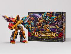 Miniforce Dinoid Warrior DINO EMPEROR 5-Robot Combine Transformer Robot Toy.